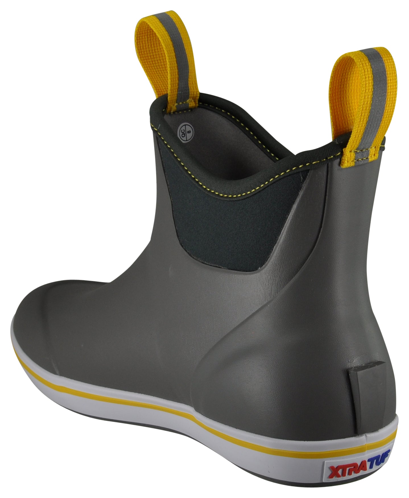 MEN'S ANKLE DECK BOOT GRAY/YELLOW