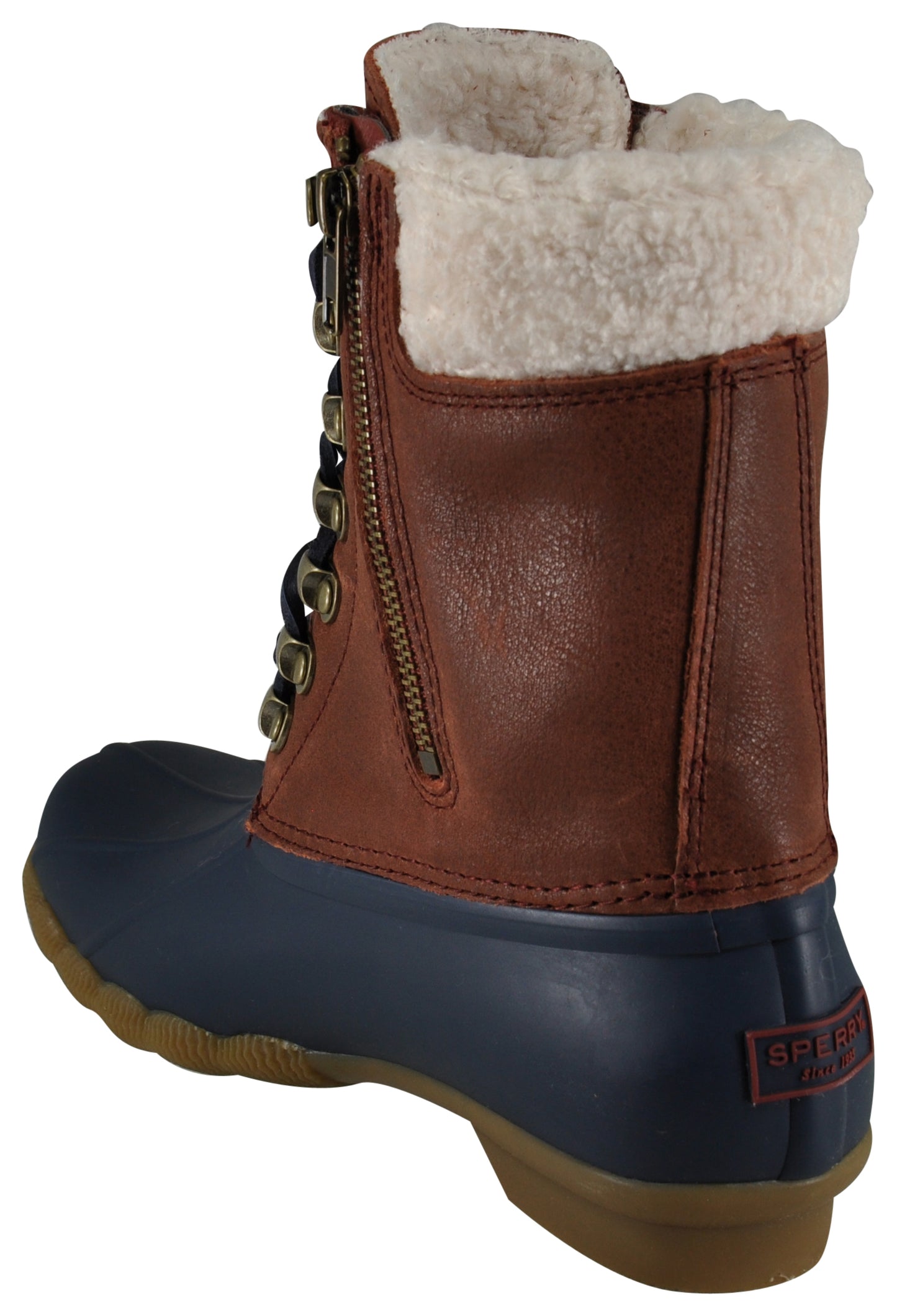 SALTWATER TALL COZY DUCK BOOT RED/NAVY