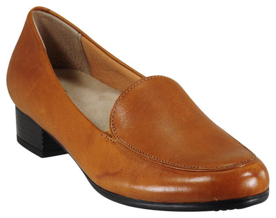 MONARCH HEELED LOAFER TAN
